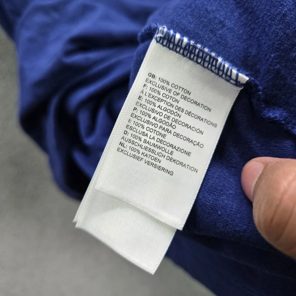 The North Face Men Shirt Medium Blue Magnolia Half Dome Logo Short Sleeve Tee‎